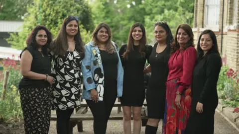 From left: Anu, Tanisha, Dhara, Lovina, Prableen, Nishi and Priya.